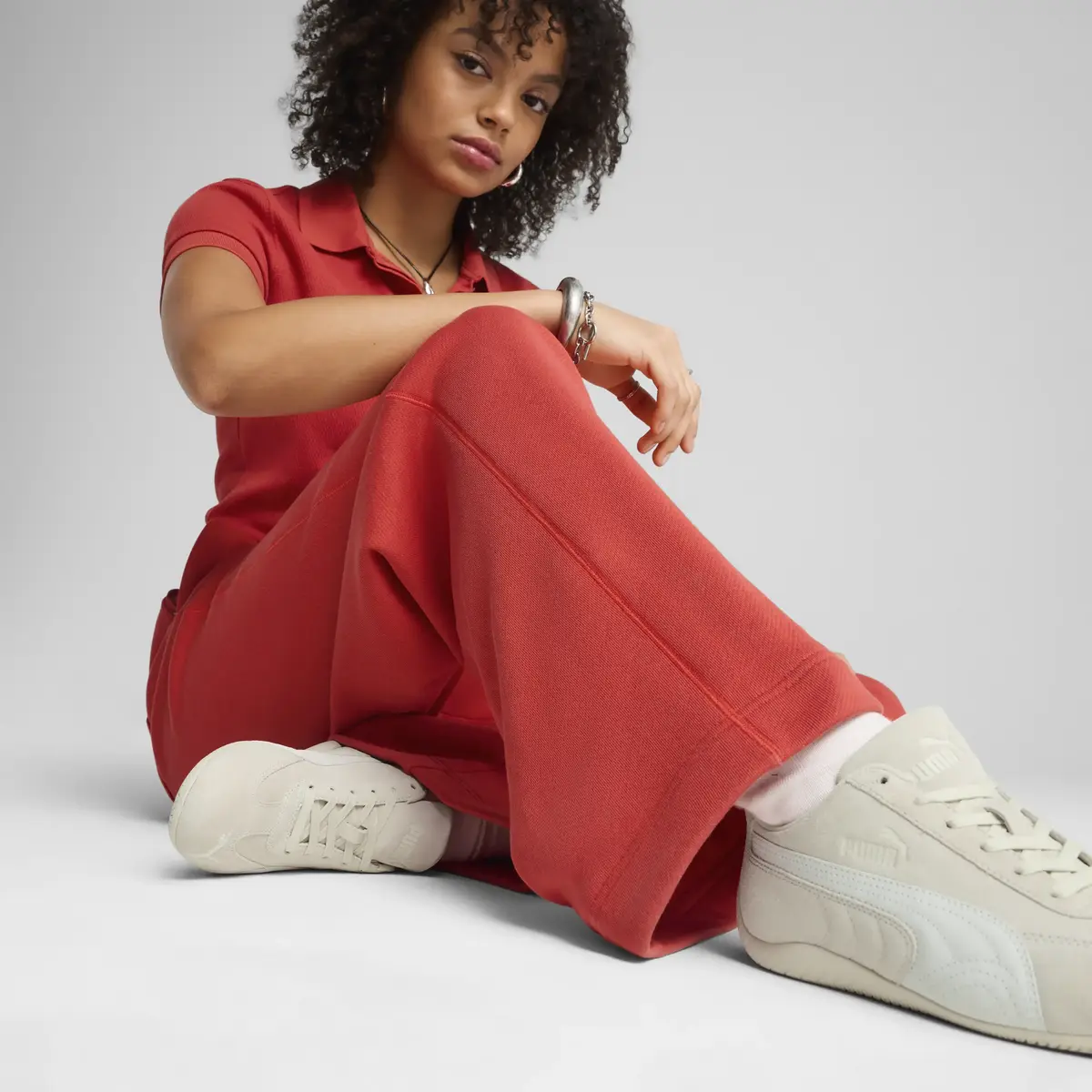 PUMA PREMIUM ESS Sweatpants Kırmızı Kadın Eşofman Altı