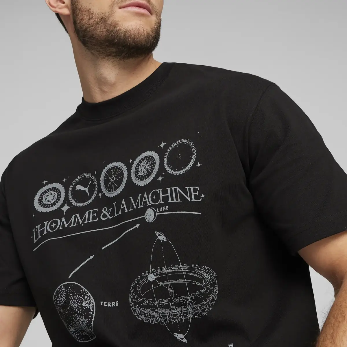 Puma GRAPHICS Tee Siyah Erkek T-shirt