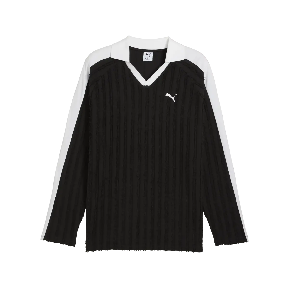 Puma T7 Relaxed Long Sleeve Polo Siyah Erkek T-Shirt & Polo