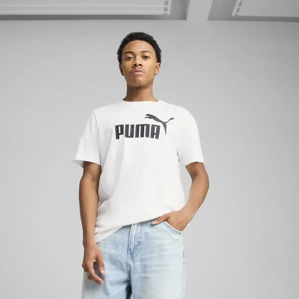 Puma ESS No. 1 Logo Tee  Beyaz Erkek T-Shirt