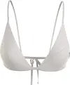 Calvin Klein TRIANGLE-RP Kadın Beyaz Bikini Üstü