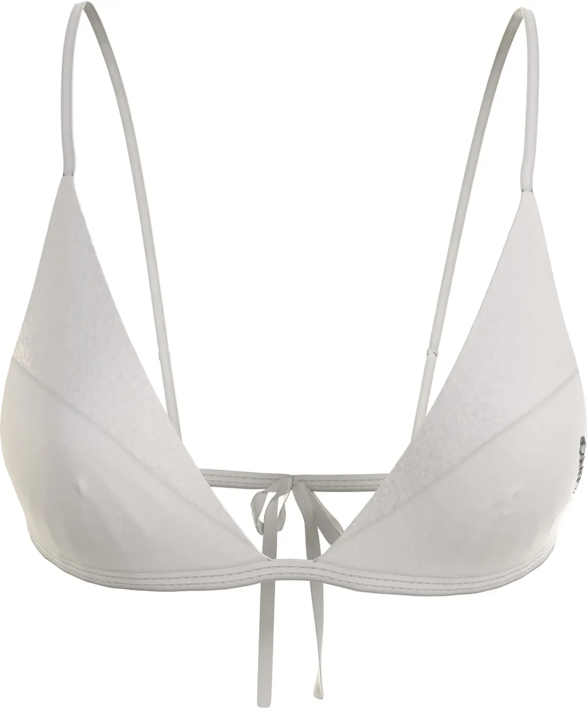 Calvin Klein TRIANGLE-RP Kadın Beyaz Bikini Üstü
