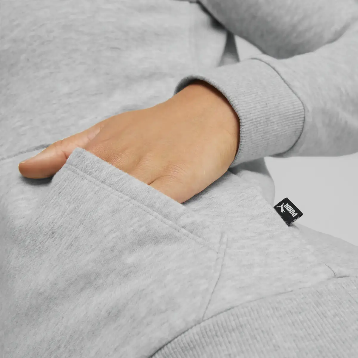 Puma Power Graphic Hoodie Gri Kadın Hoodie