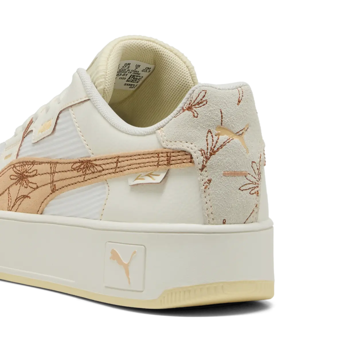 Puma Carina Street Lux Crafted F Krem Kadın Spor Ayakkabı & Sneaker