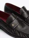 Tommy Hilfiger LOAFER SOFT NAPPA PL, BDS Siyah Kadın Ayakkabı