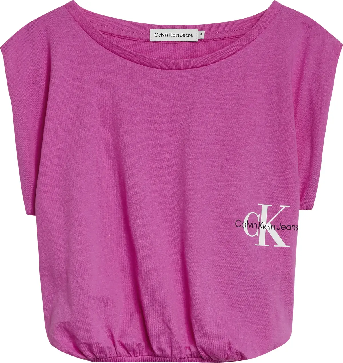 Calvin Klein MONOGRAM OFF PLACED Kadın Pembe T-Shirt