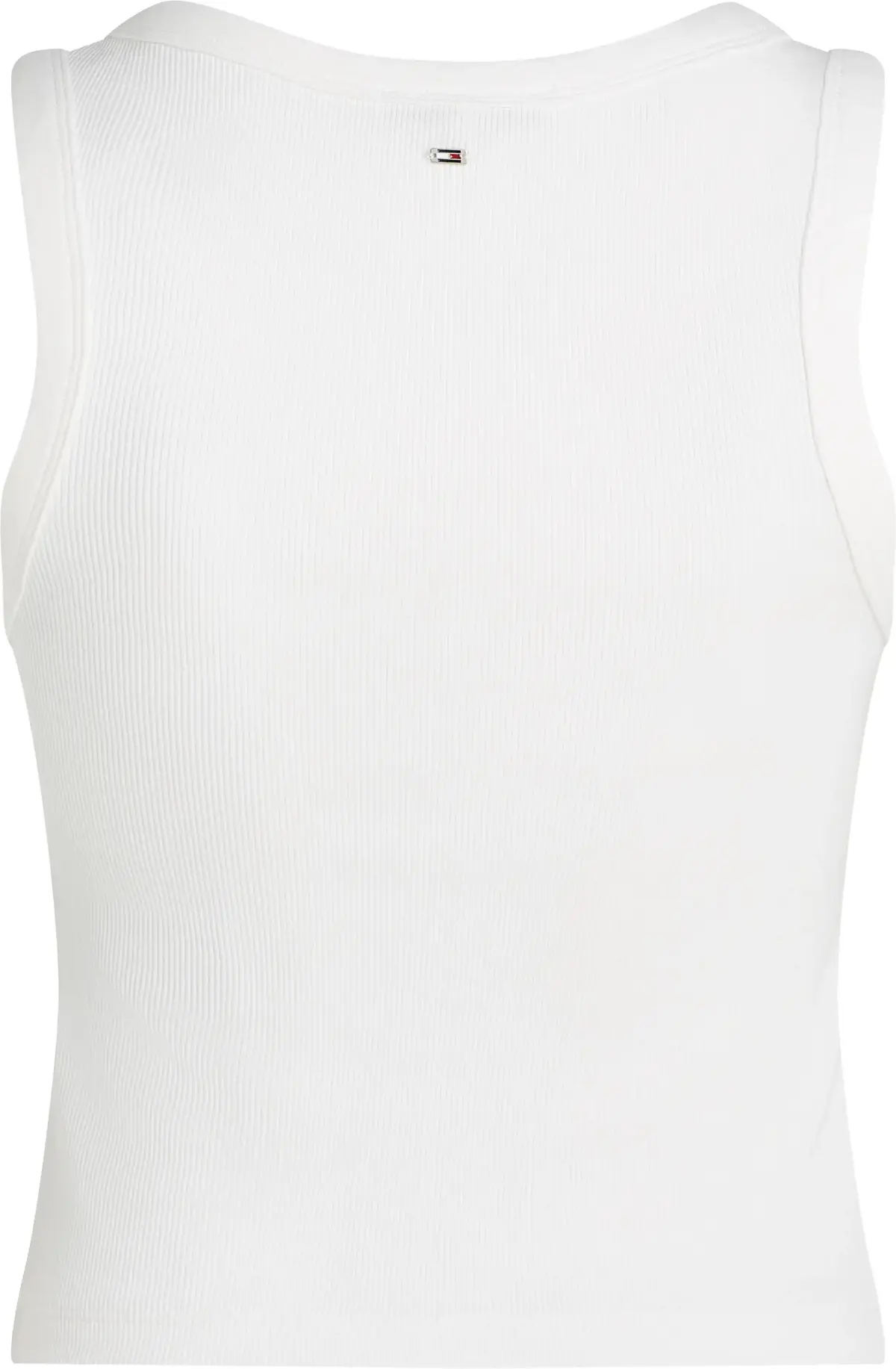 Tommy Hilfiger SLIM HENLEY GB SCOOP, YBL Beyaz Kadın T-Shirt & Polo