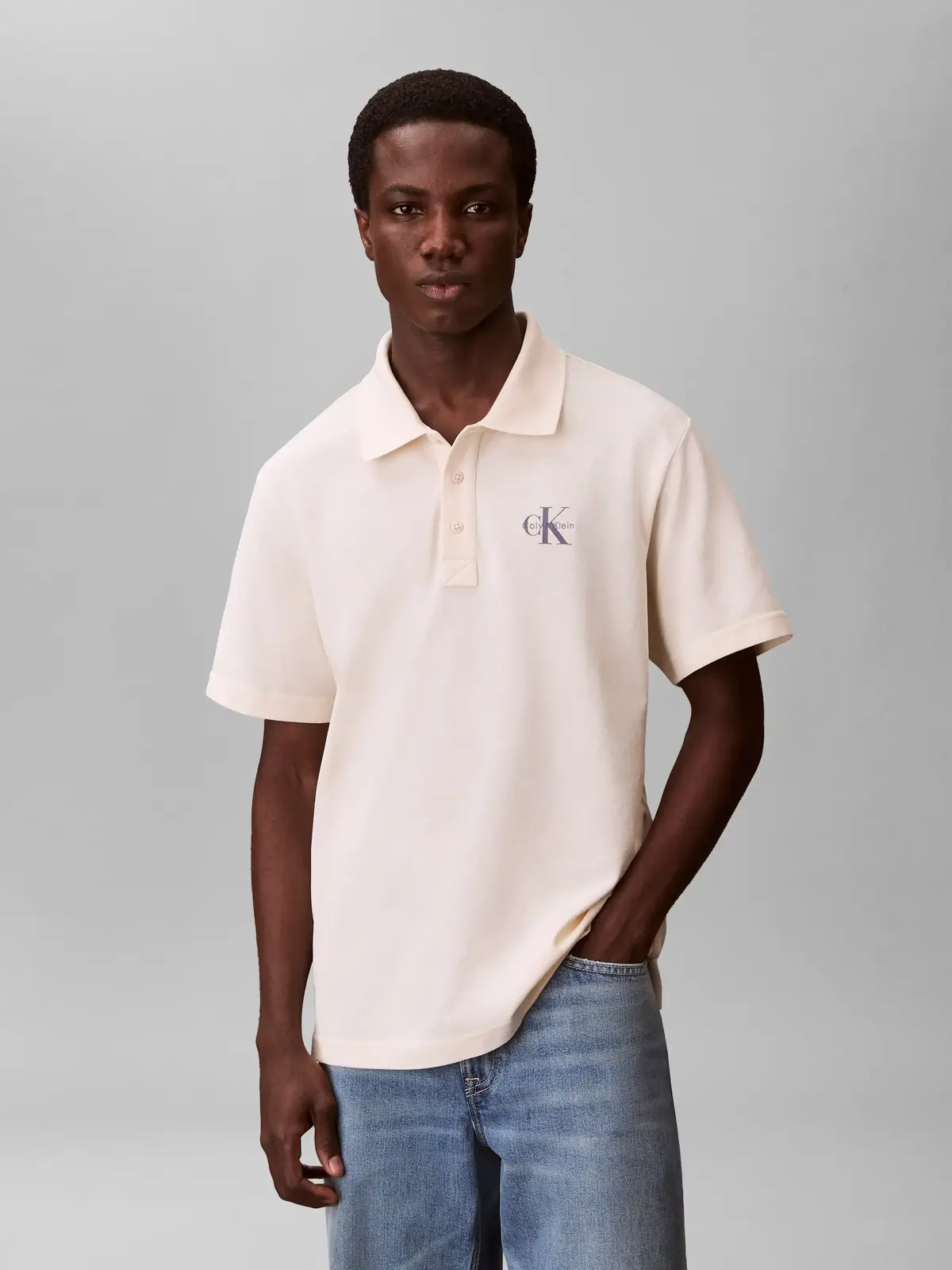 Calvin Klein SS 30S EU WHOLESALE, YAF, S Beyaz Erkek T-Shirt