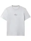 Calvin Klein SS 30S MICRO MONOLOGO Gri Erkek Tişört