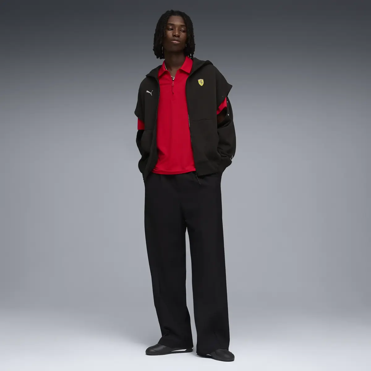 Puma Ferrari Cloudspun Polo Kırmızı Erkek Polo T-Shirt