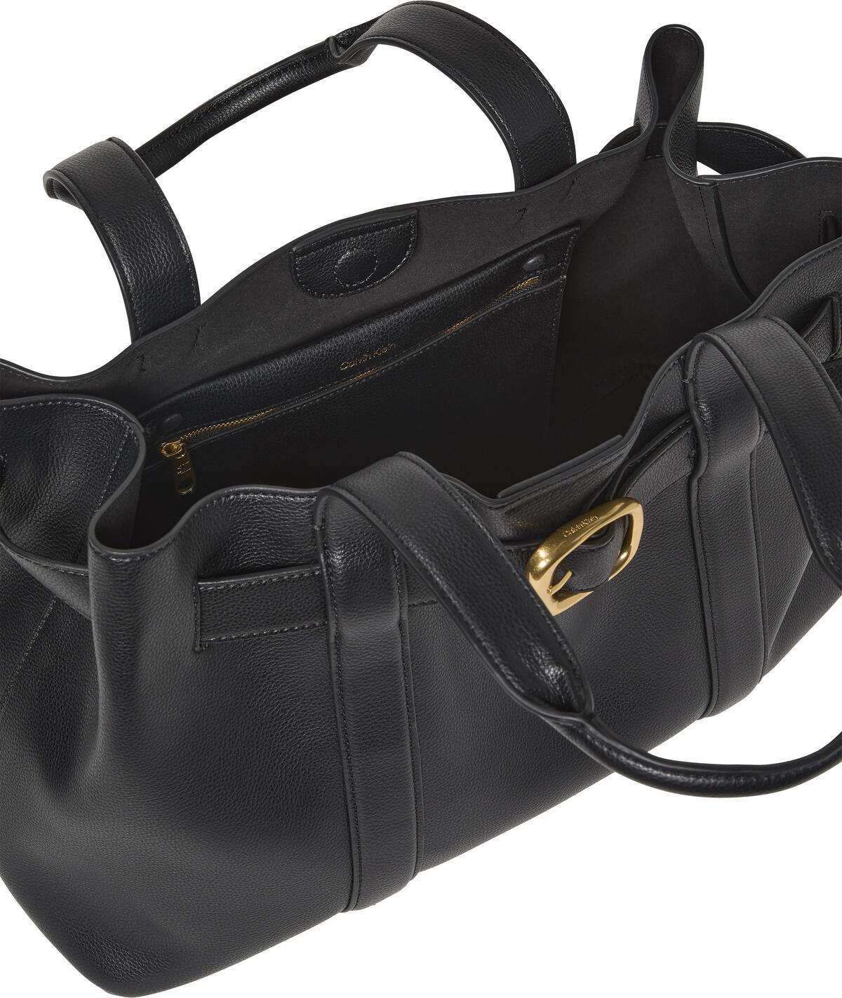 Calvin Klein BUCKLE MINI TOTE WITH STRAP Siyah Kadın El Çantası