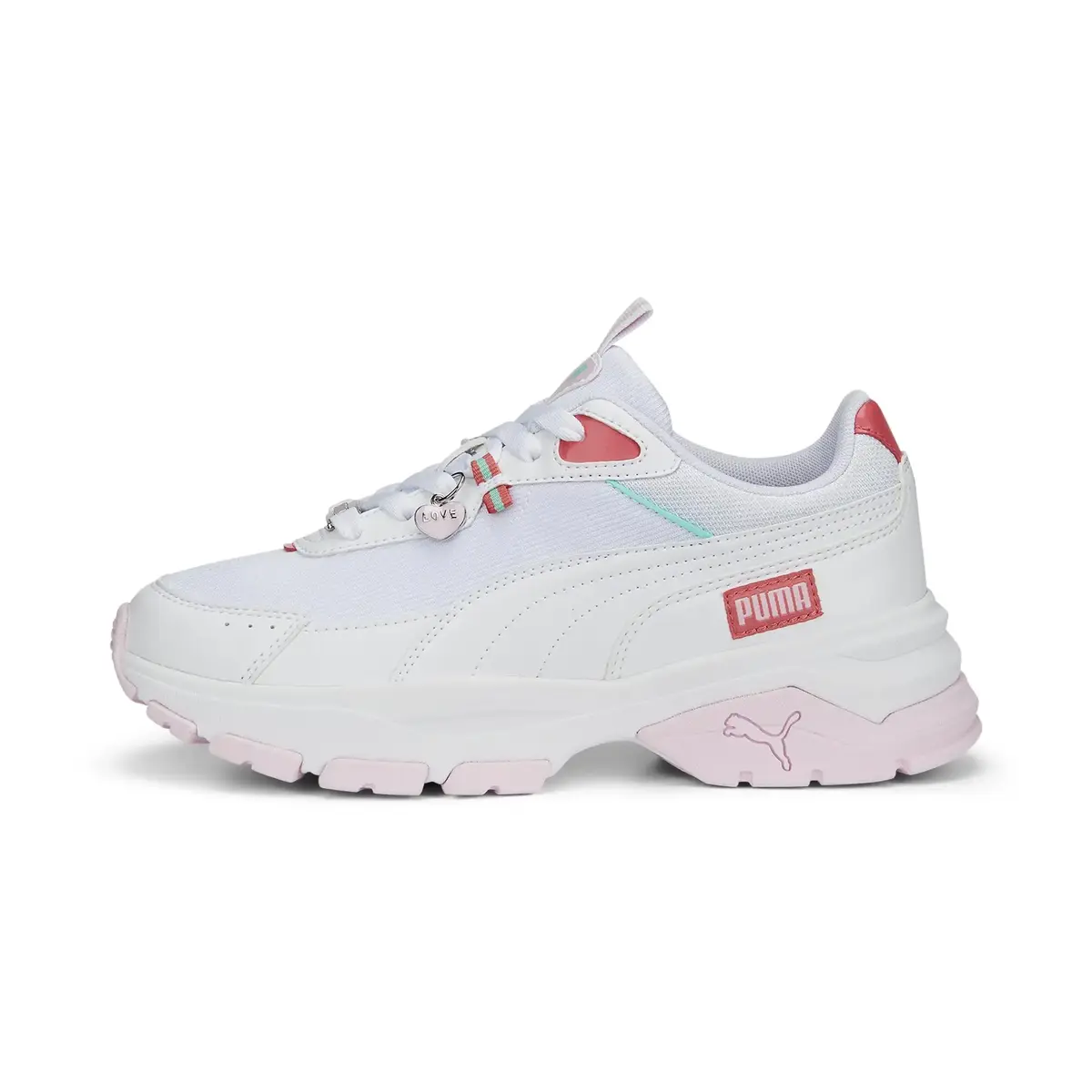 Puma Cassia Via Charms Beyaz - Pembe Kadın Günlük Spor Ayakkabı