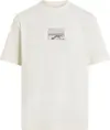 Calvin Klein LENTICULAR SHORELINE Erkek Beyaz T-Shirt