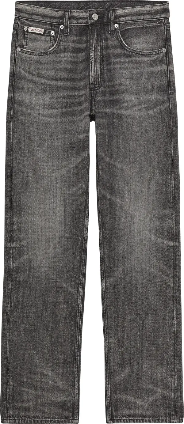 Calvin Klein 90S STRAIGHT METEORITE TENCEL JE Erkek Gri Kot Pantolon