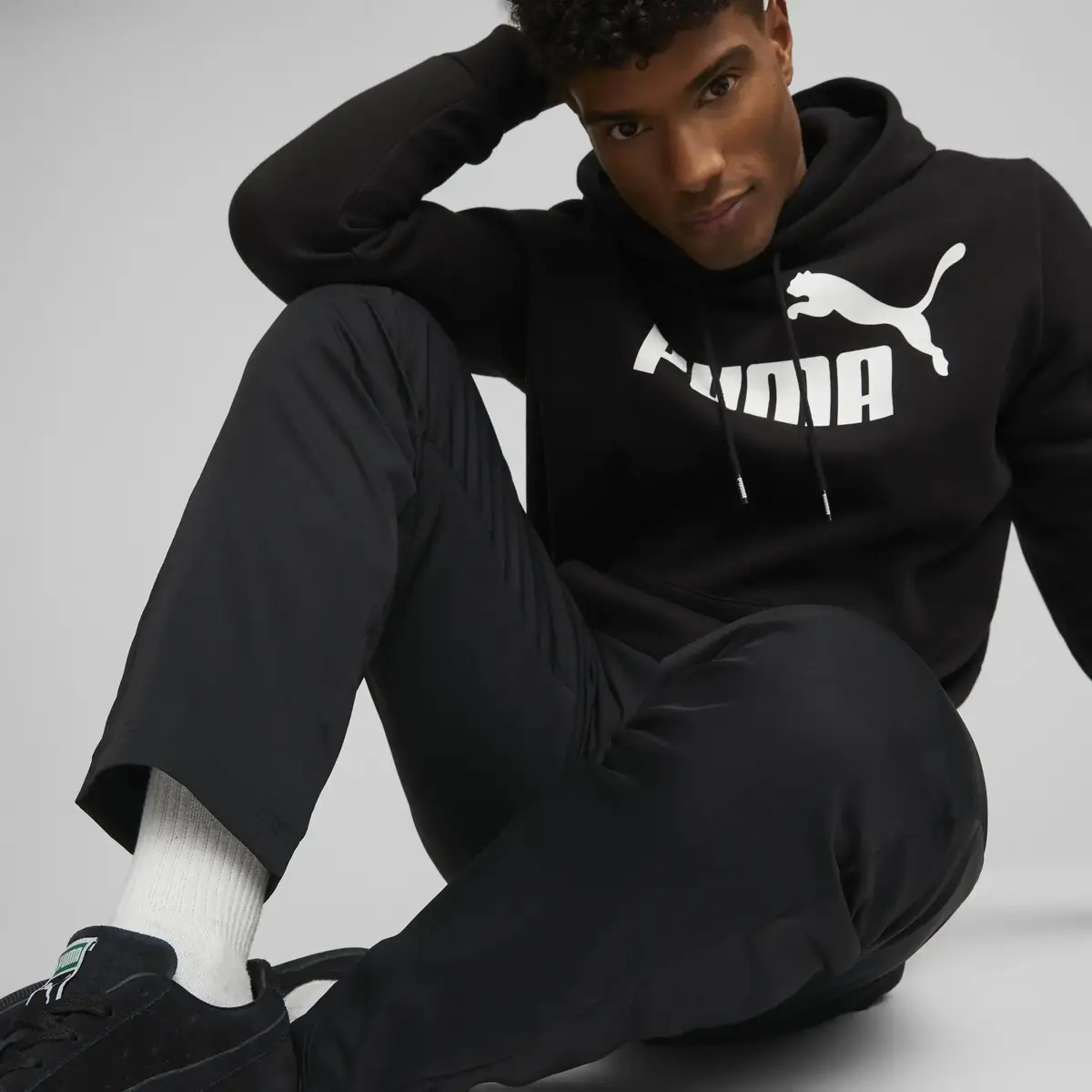 Puma ACTIVE Woven Pants Siyah Erkek Eşofman Altı