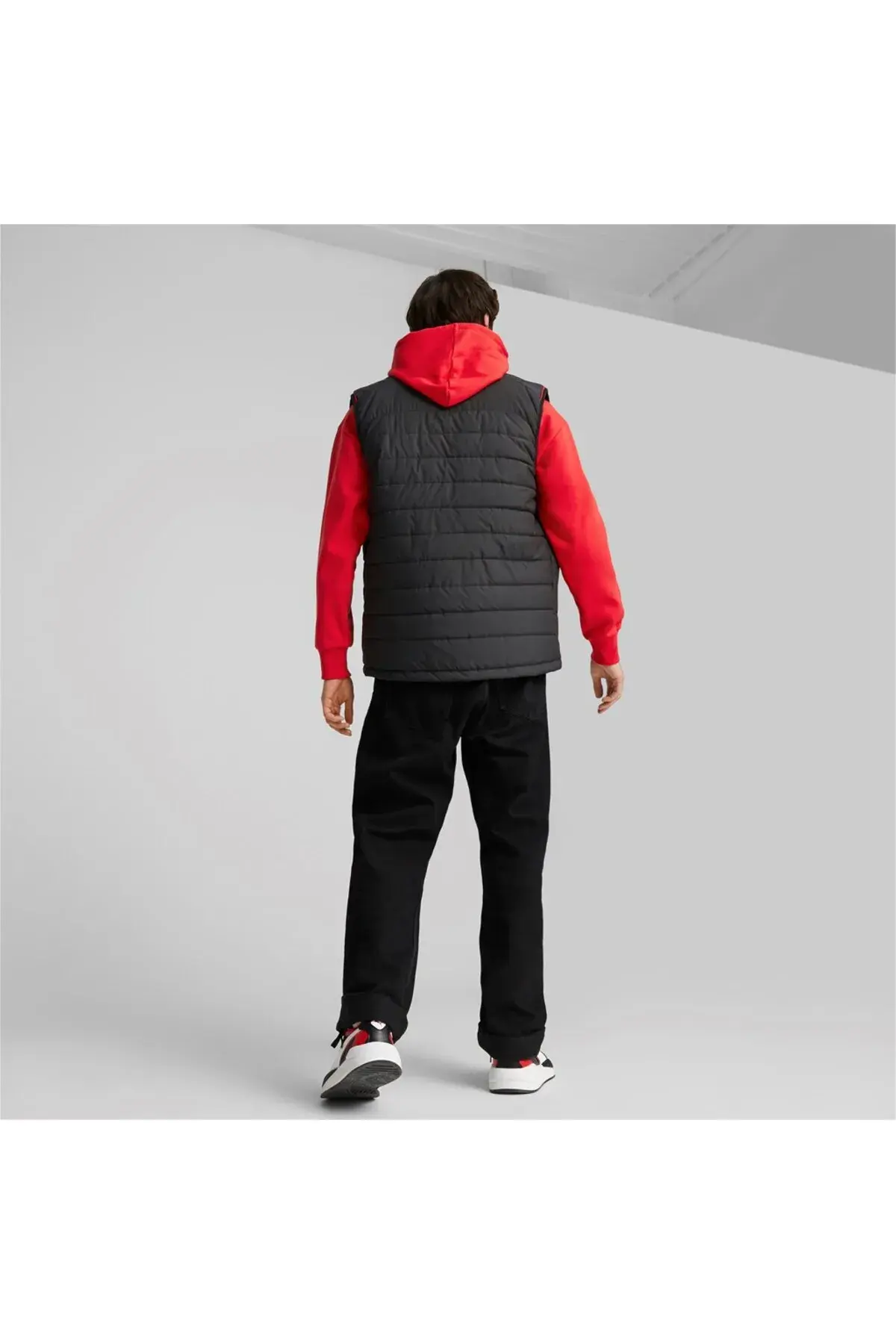 Puma Ferrari Race Padded Vest Siyah Erkek Şişme Yelek