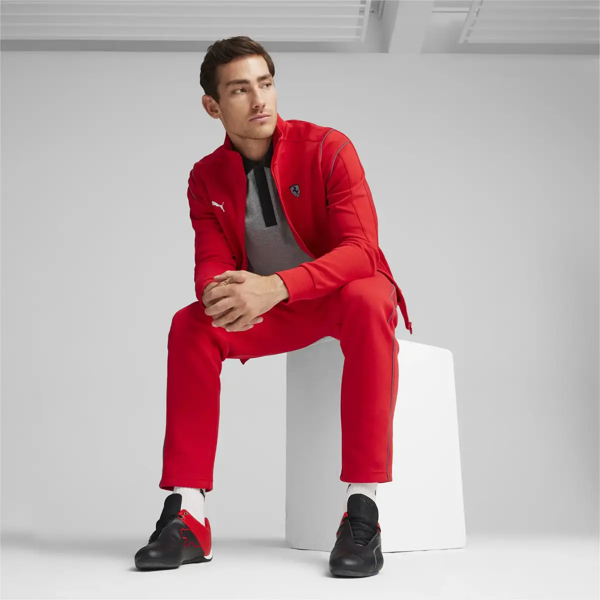 Puma Ferrari Style MT7 Jacket Kırmızı Erkek Sweatshirt