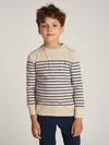 U C-NECK STRIPE LS T, 0A4