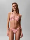 Calvin Klein TRIANGLE Turuncu Askılı Üçgen Bikini Üst