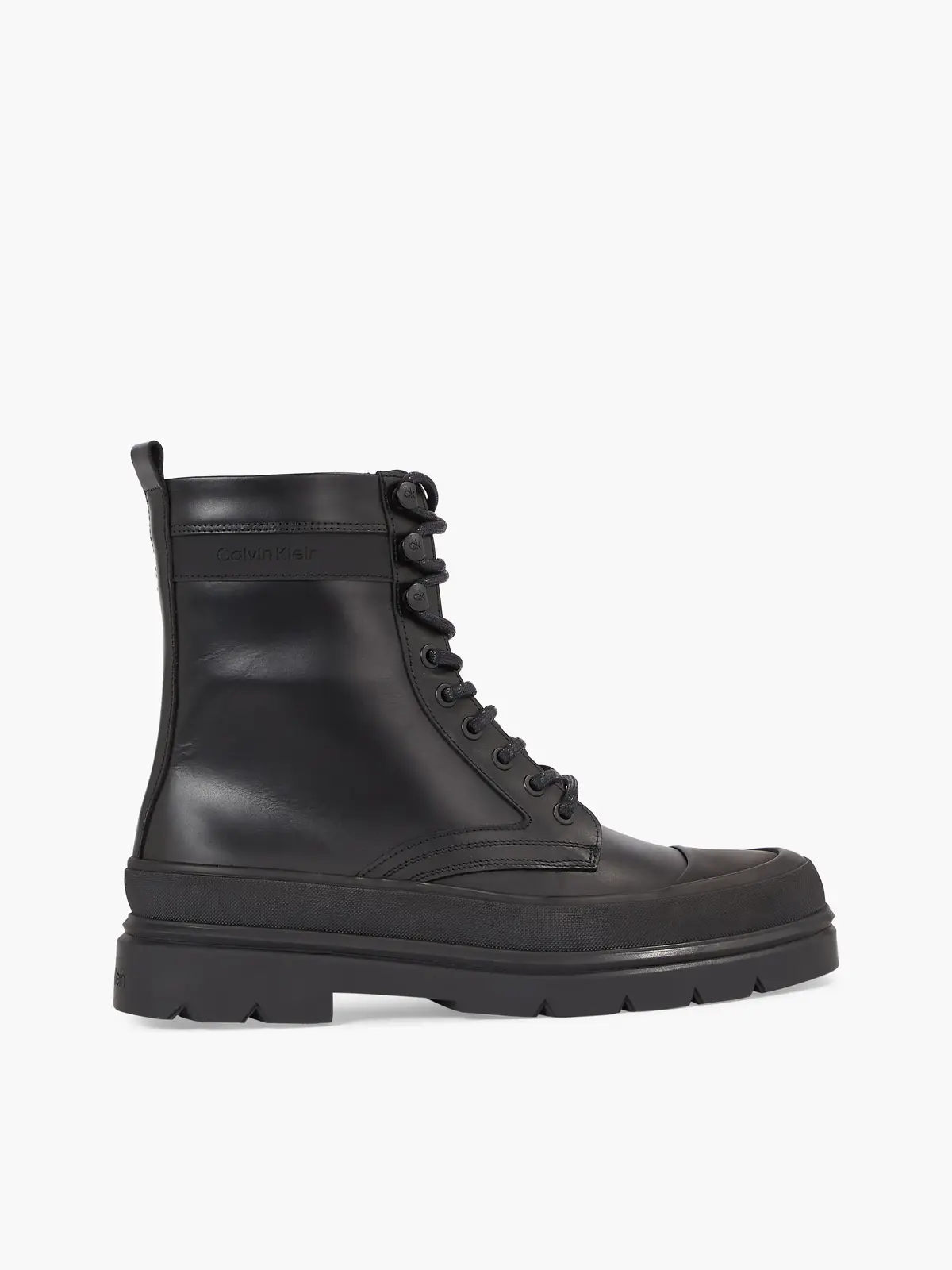 Calvin Klein LACE UP BOOT HIGH Erkek Siyah Bot