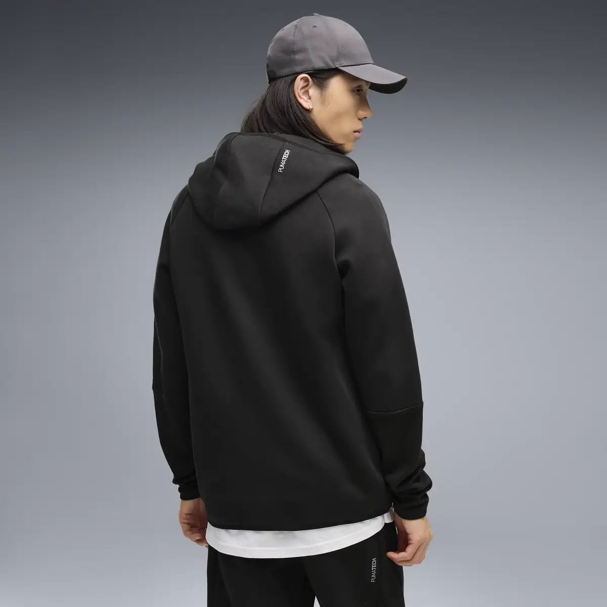 PUMA PUMATECH Full-Zip Hoodie Siyah Erkek Sweatshirt