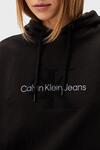 Calvin Klein CHENILLE MONOLOGO HO, BEH Kadın Siyah Sweatshirt