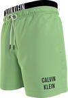 Calvin Klein MEDIUM DOUBLE WB Erkek Yeşil Deniz Şortu