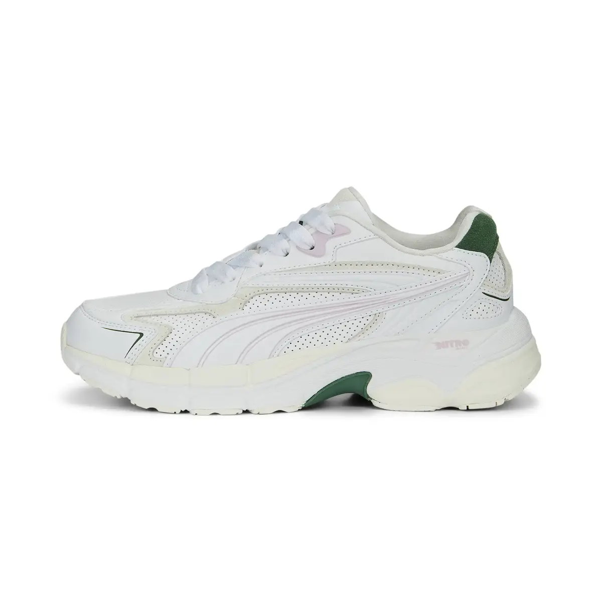 Puma Teveris Nitro Preppy Wns Puma White-Vine Beyaz Kadın Günlük Spor Ayakkabı