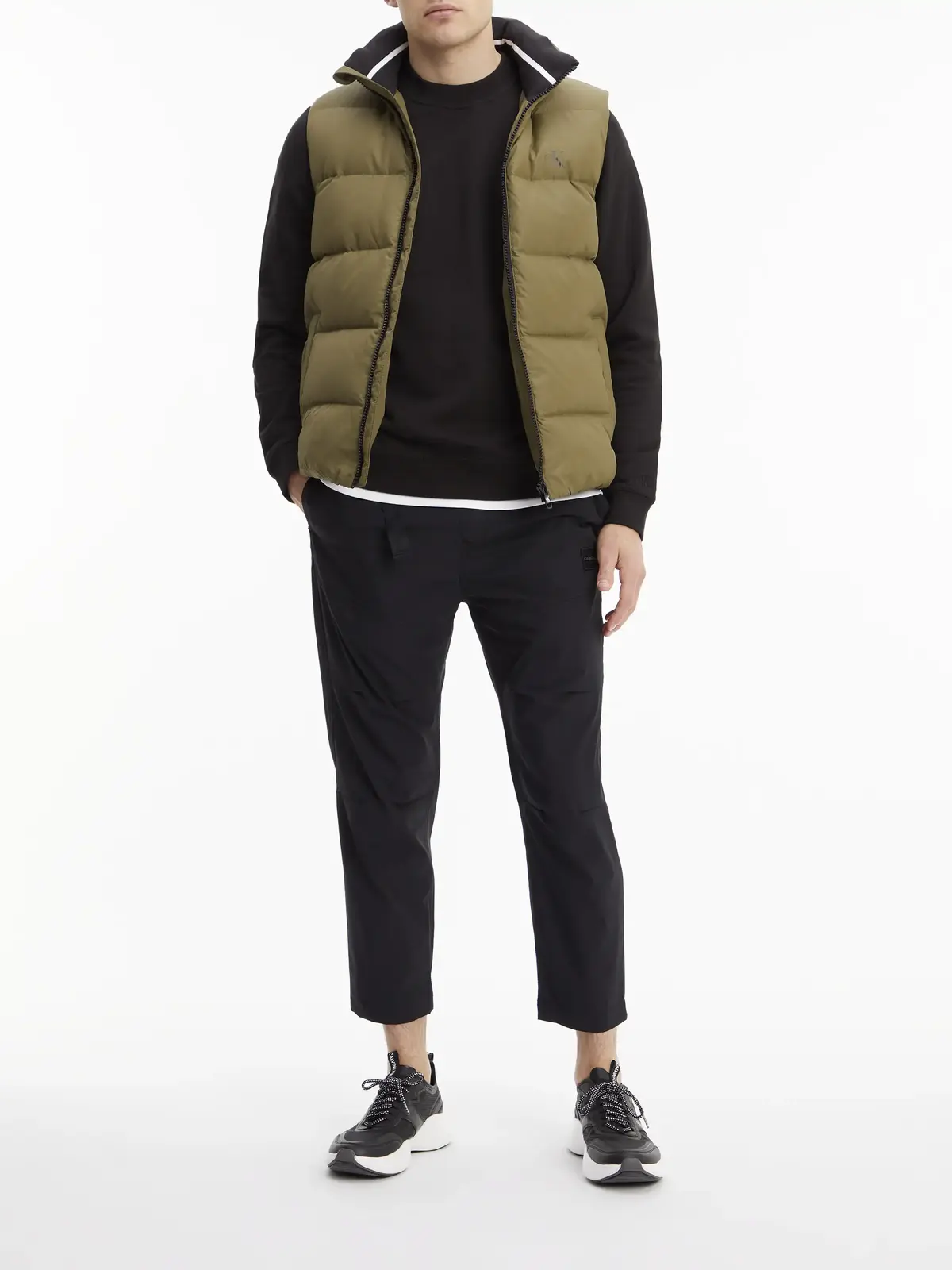 Calvin Klein ESS DOWN VEST Erkek Haki Yelek