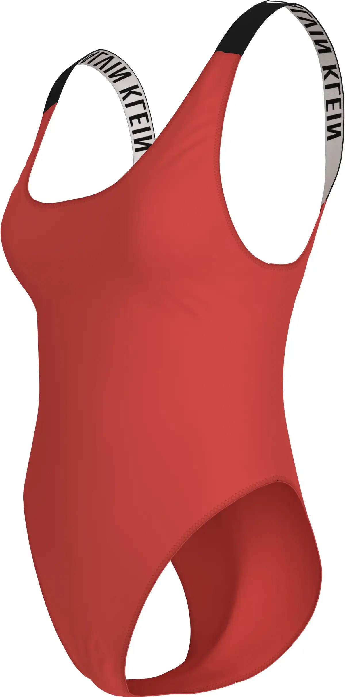 Calvin Klein SCOOP BACK ONE PIECE, XM8 Kırmızı Kadın Mayo