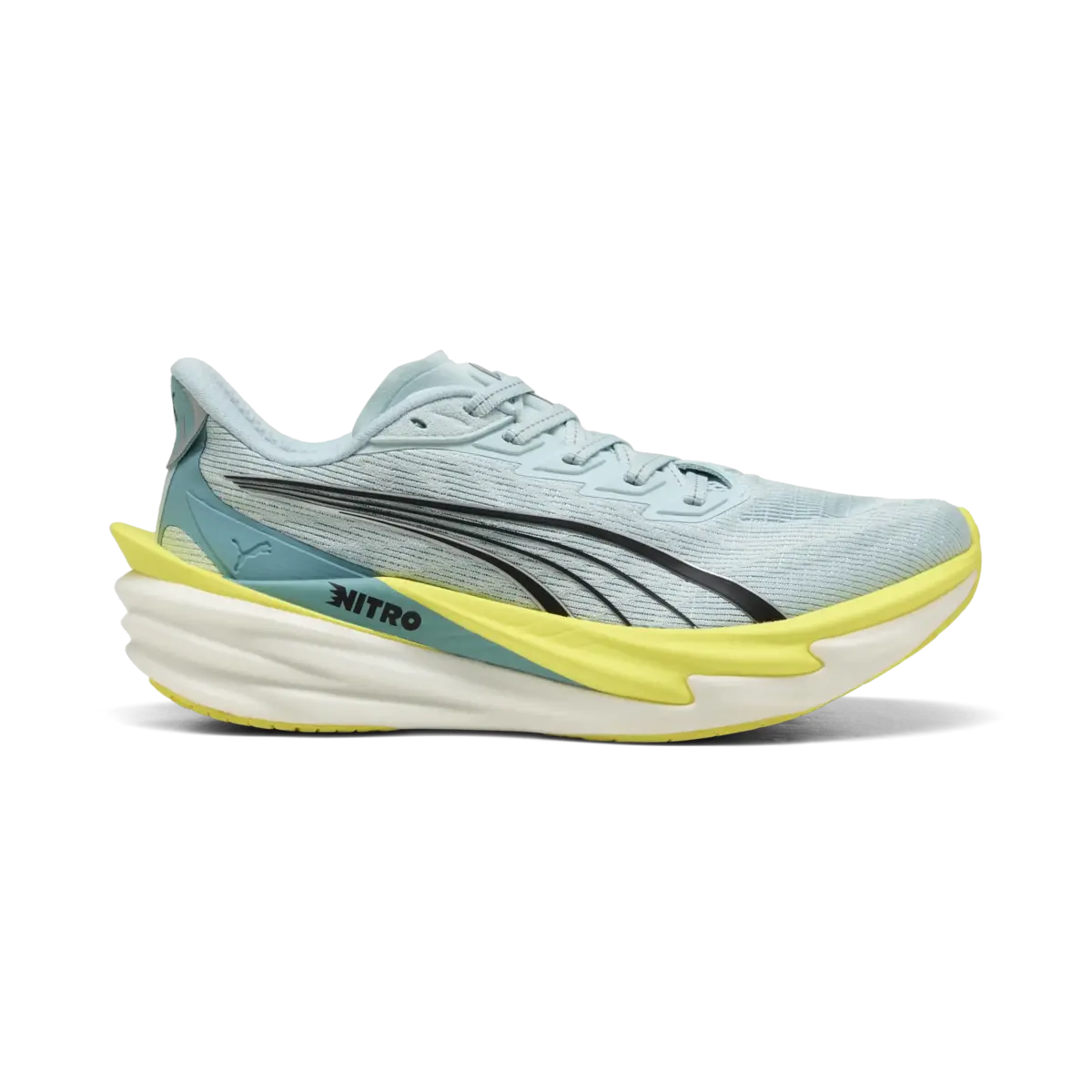 PUMA Deviate NITRO 4 Wns Mavi Kadın Yürüyüş ve Koşu Ayakkabısı