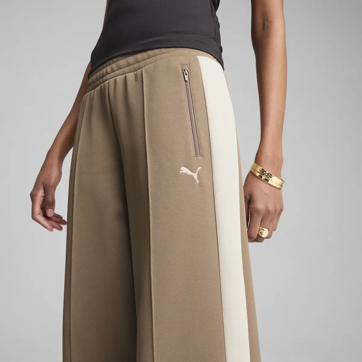 PUMA T7 Low Rise Track Pants Kahverengi Kadın Eşofman Altı