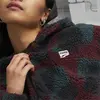 Puma Downtown Aop Sherpa Jacket Dark Jasper Siyah Kadın Mont