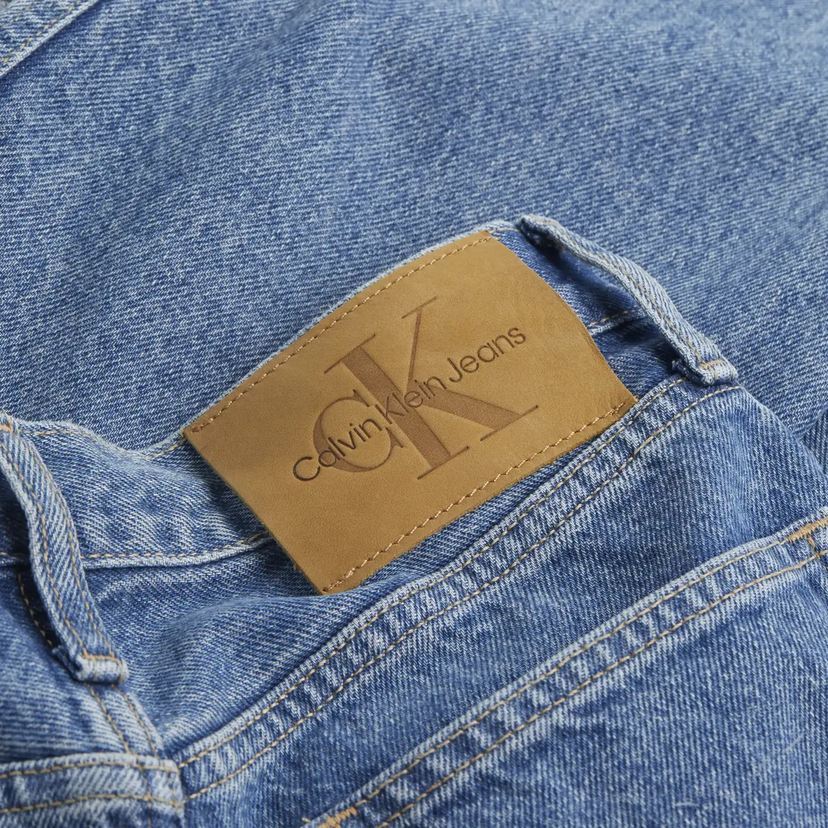 Calvin Klein HIGH RISE STRAIGHT, 1A4 Mavi Kadın Jean Pantolon