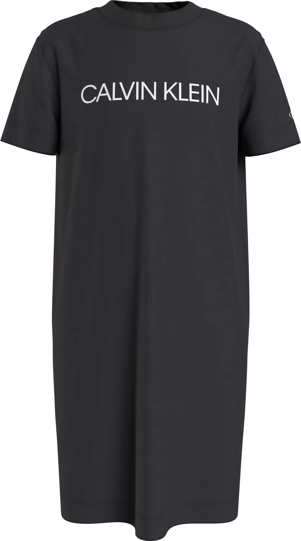 Calvin Klein INST LOGO T-SHIRT DR Kadın Siyah Elbise