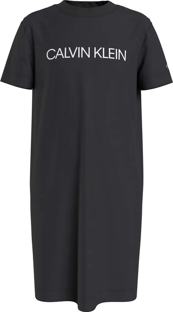Calvin Klein INST LOGO T-SHIRT DR Kadın Siyah Elbise