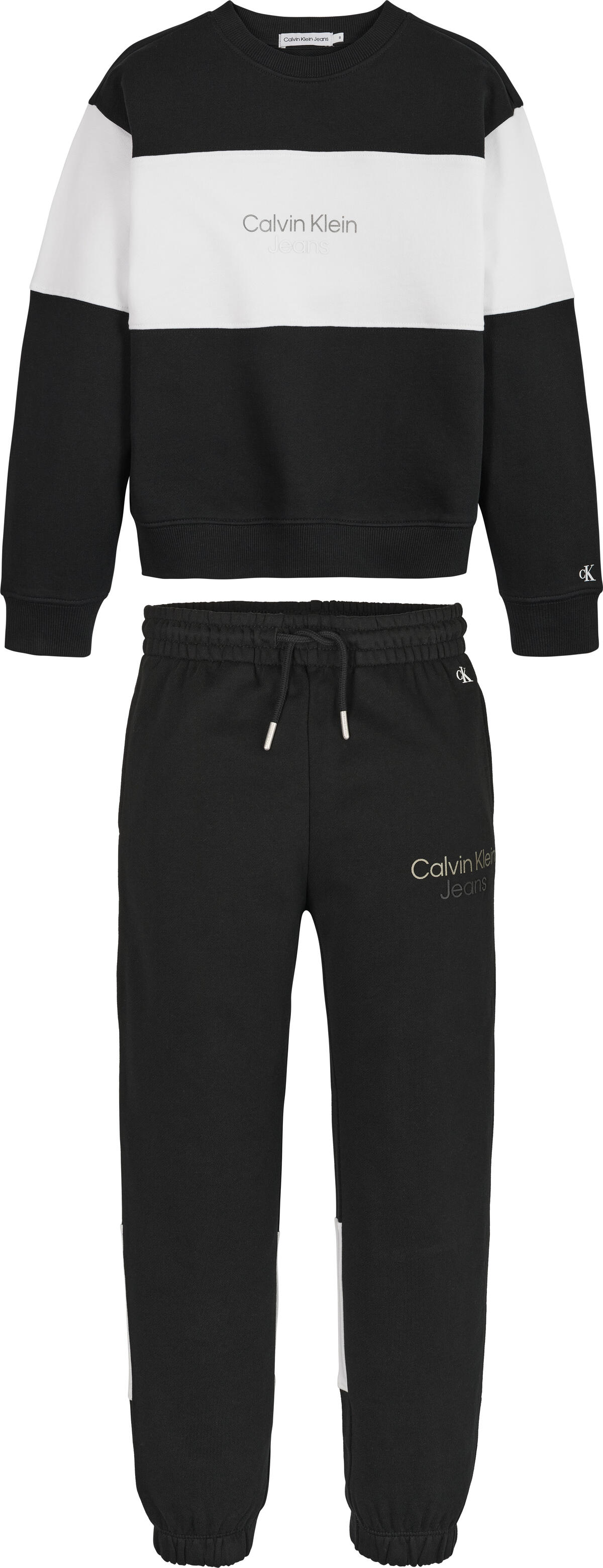 Calvin Klein COLOR BLOCK HWK SET Erkek Siyah Eşofman Takımı