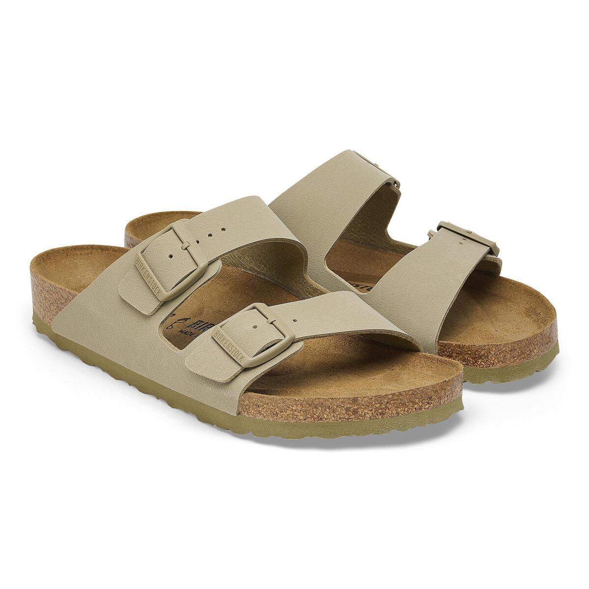 Birkenstock ARIZONA BF Açık Haki Kadın Çift Bantlı Terlik