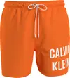 Calvin Klein MEDIUM DRAWSTRING Erkek Turuncu Deniz Şortu
