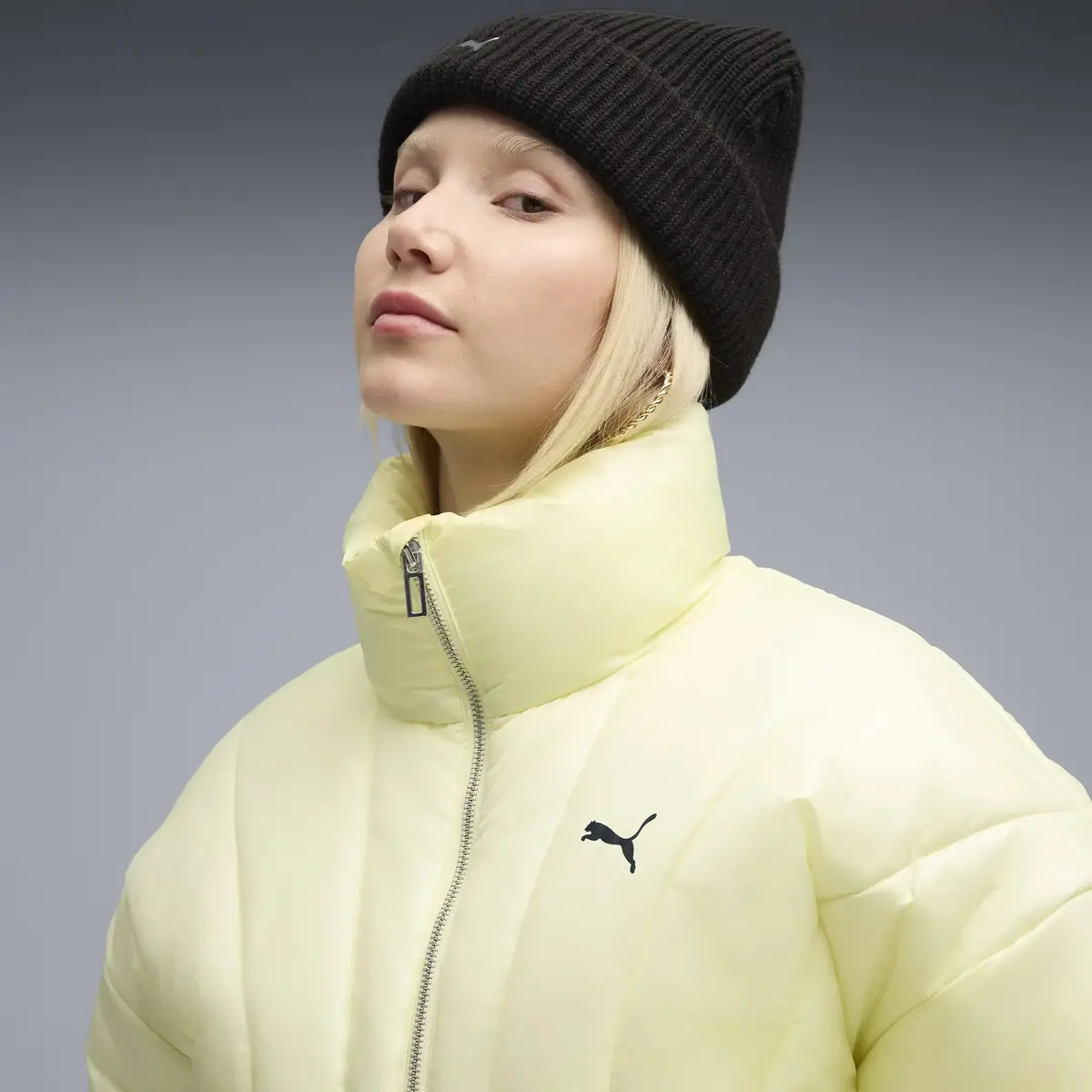 Puma Dare to Puffer Jacket Sarı Kadın Mont