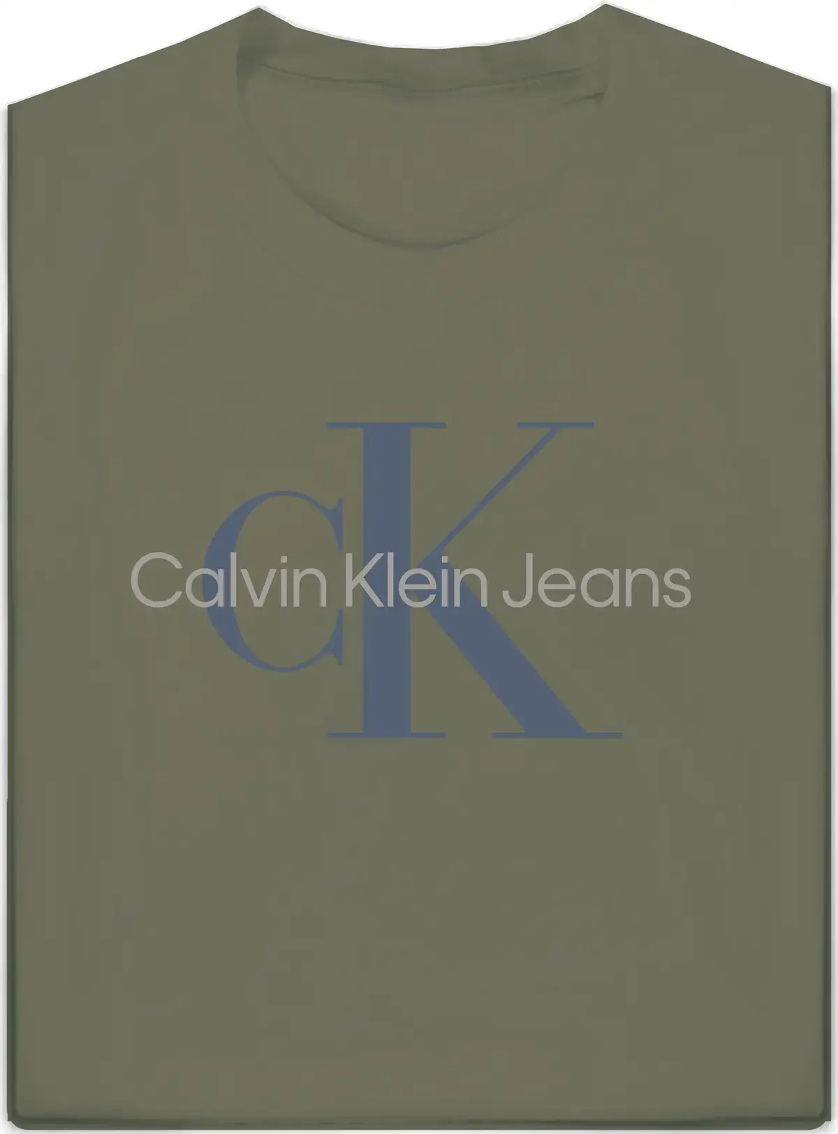 Calvin Klein SS HERO MONOGRAM TEE, LRT Yeşil Erkek T-Shirt & Polo