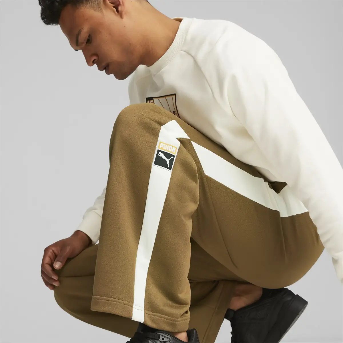 Puma T7 Track Pant Kahverengi Erkek Eşofman Altı