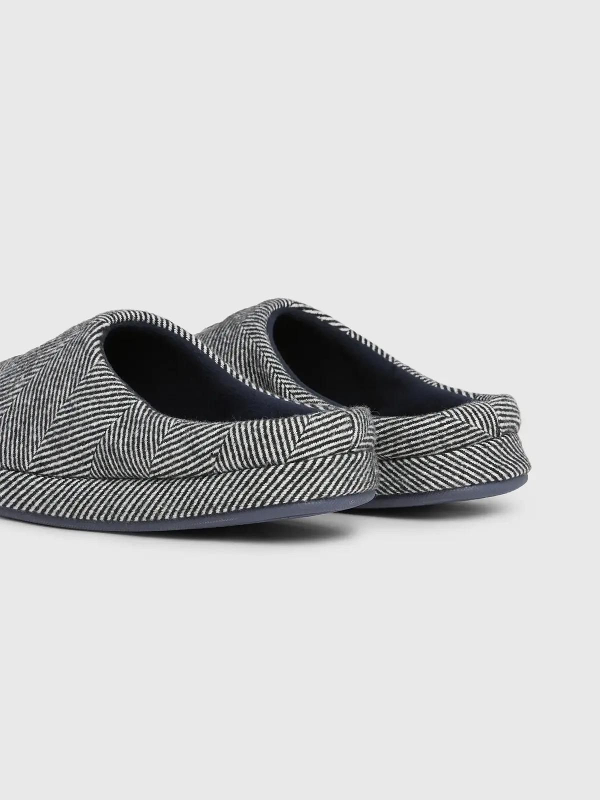 Tommy Hilfiger TH HERRINGBONE HOMES Erkek Siyah Terlik