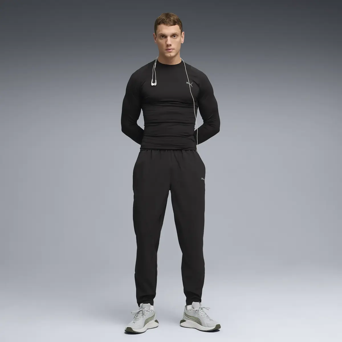 Puma M PWRMODE WARM UP PANT Siyah Eşofman Alt