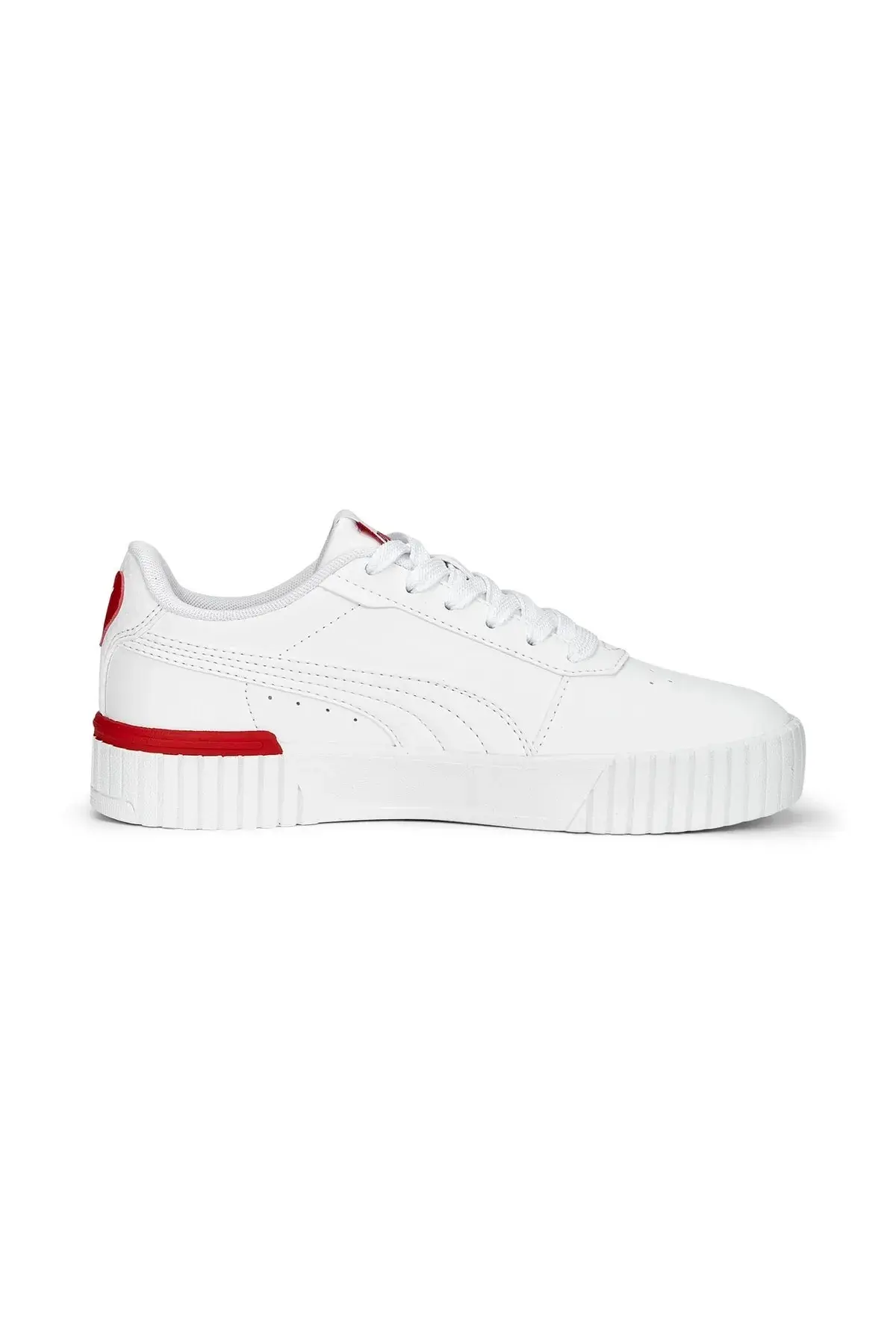 Puma Carina 2.0 Red Thread JR Beyaz Kadın Günlük Spor Ayakkabı