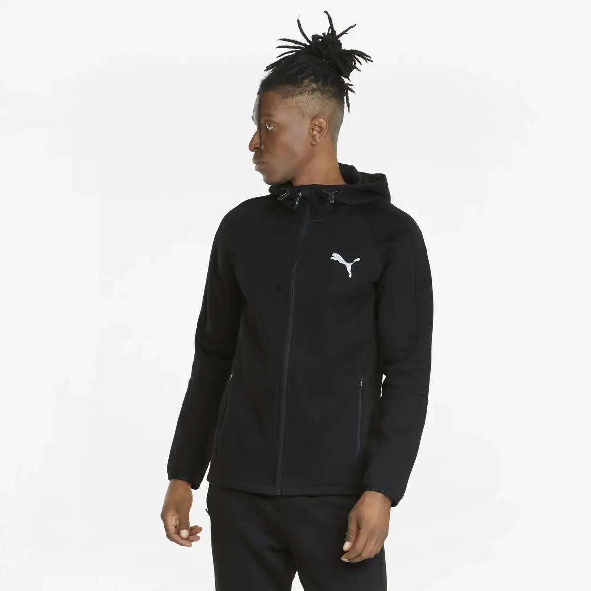 Puma Evostrıpe Fz Hoodie Siyah Erkek Hoodie
