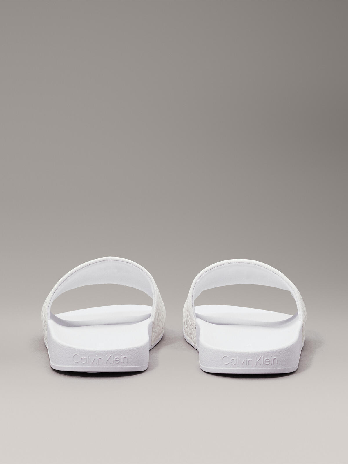 Calvin Klein SLIDE SAFF MONO Kadın Beyaz Terlik