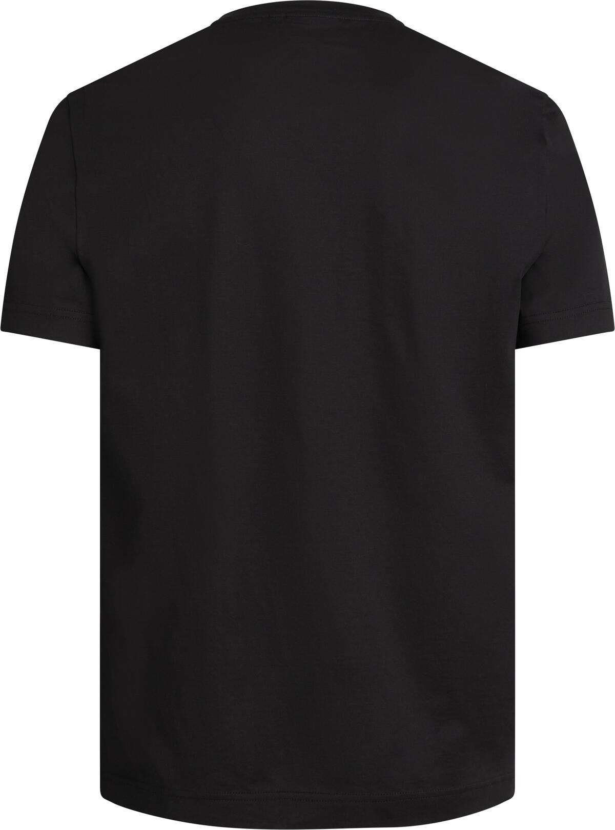 Calvin Klein MERCERIZED COTTON T- Erkek Siyah T-Shirt