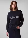 Calvin Klein Cotton Graphic Pullover Antrasit Kadın Kazak