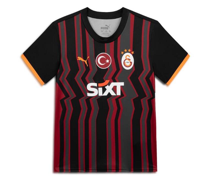 Puma GSK Third Jsy Jr woS Galatasaray 2024/25 Siyah Çocuk Erkek Forma